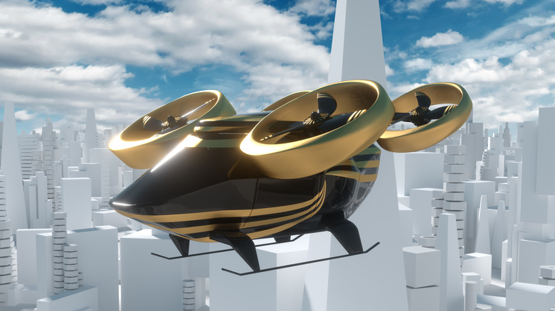 Flying car concept render
