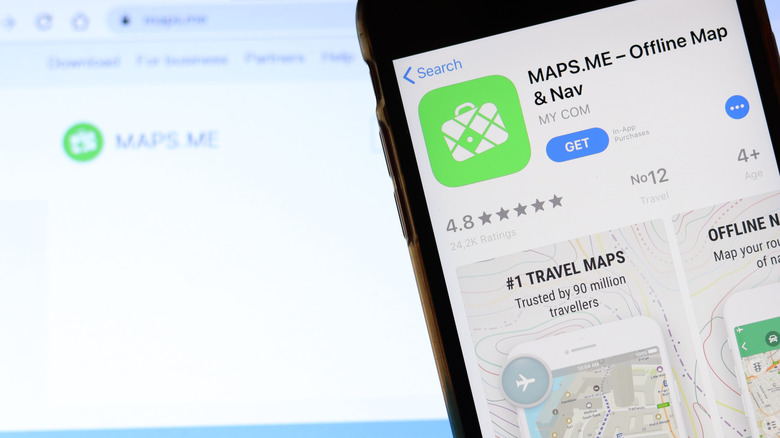 Maps.me app