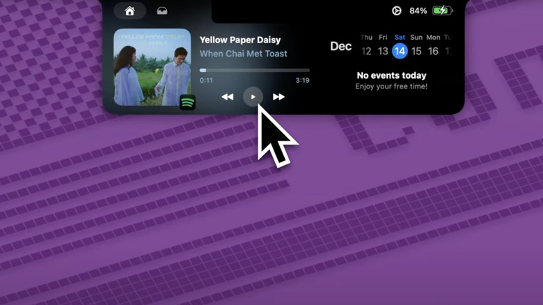 Running the Boring Notch app.