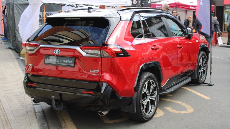 Toyota RAV4 Prime 4WD parked car show