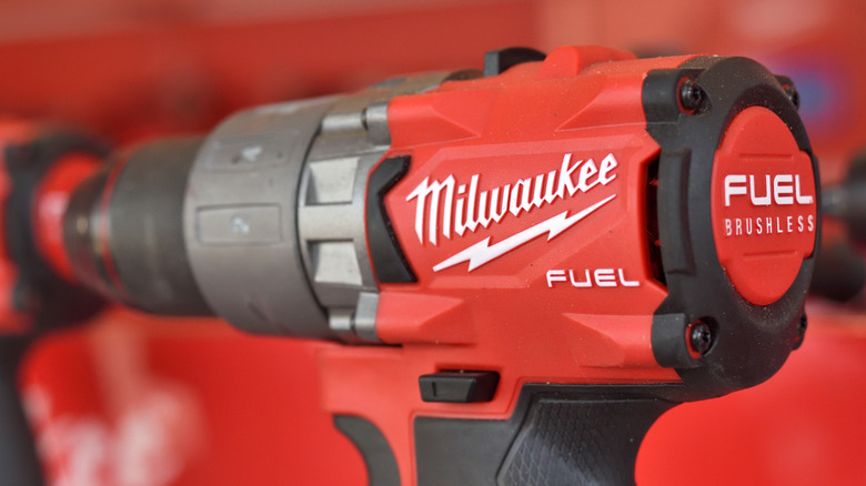 Close up of Milwaukee drill/driver