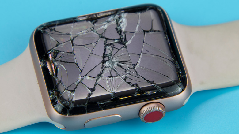 smashed Apple Watch screen