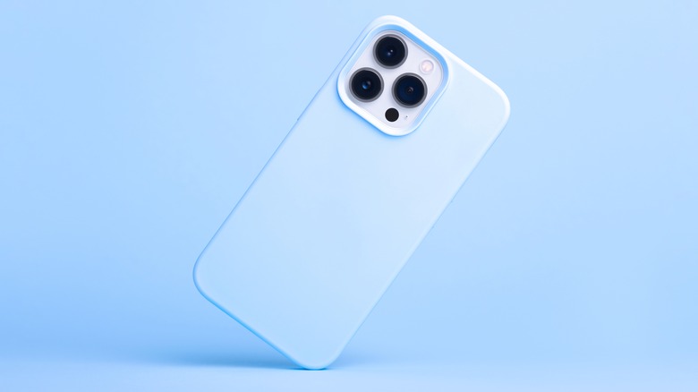 iphone blue background