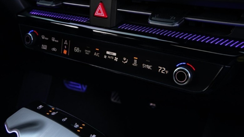 kia EV6 climate controls