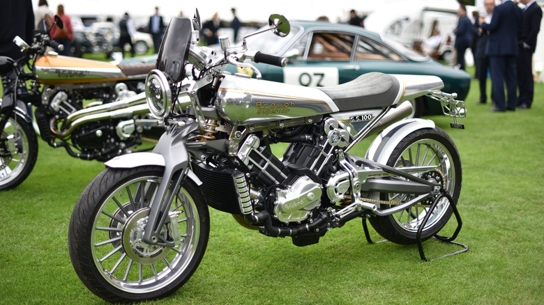 Brough Superior SS100 car show display