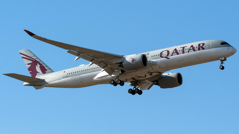 Airbus A350 of Qatar airways