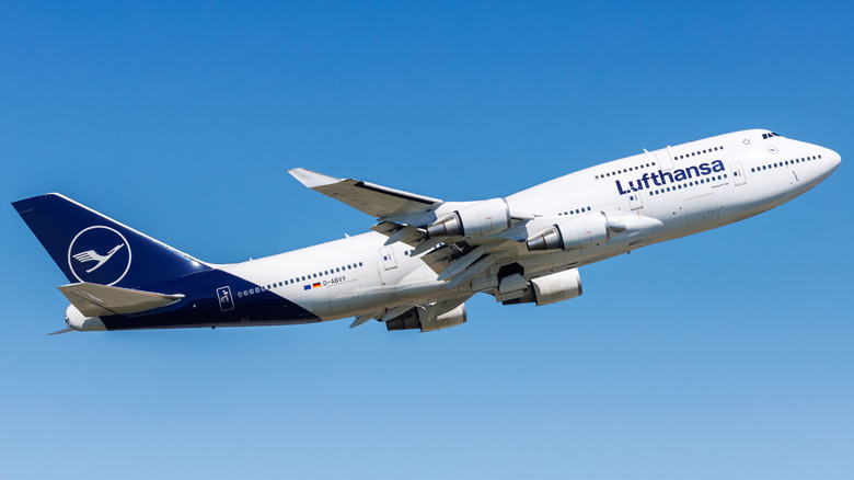 Lufthansa Boeing 747-400 airplane
