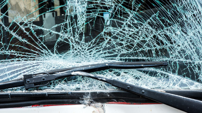 cracked windshield