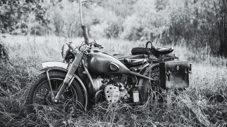 vintage military motorcycle