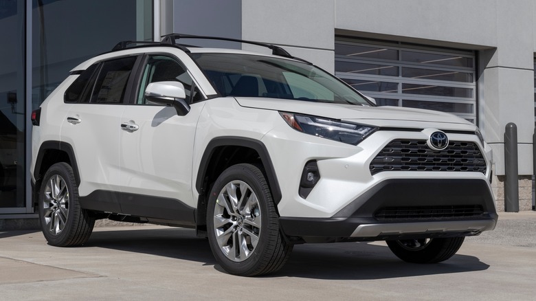 white toyota rav4