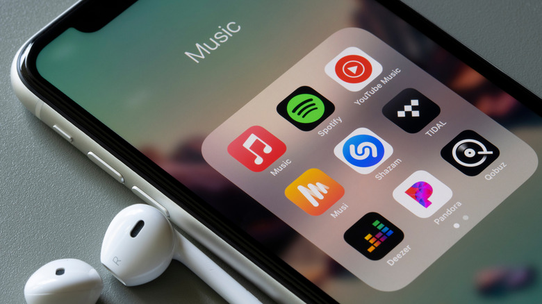 iphone next to airpods