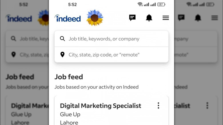 Indeed job search app