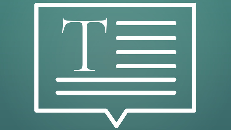 Text-to-speech graphic on green background