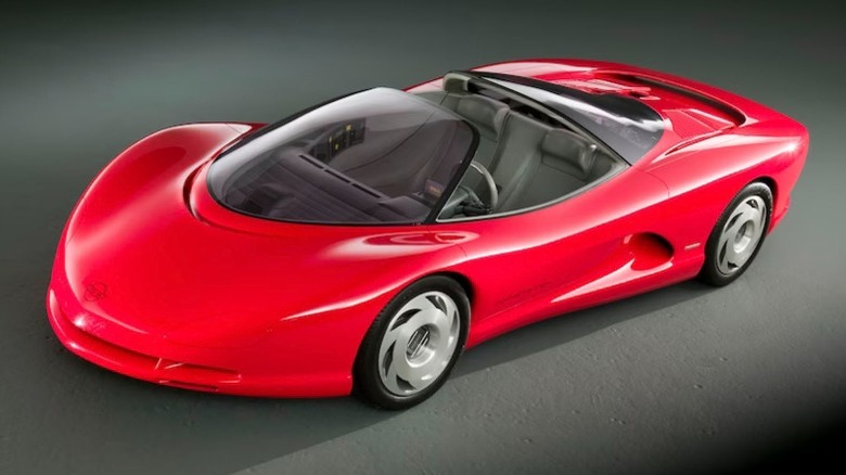 red Corvette Indy concept car