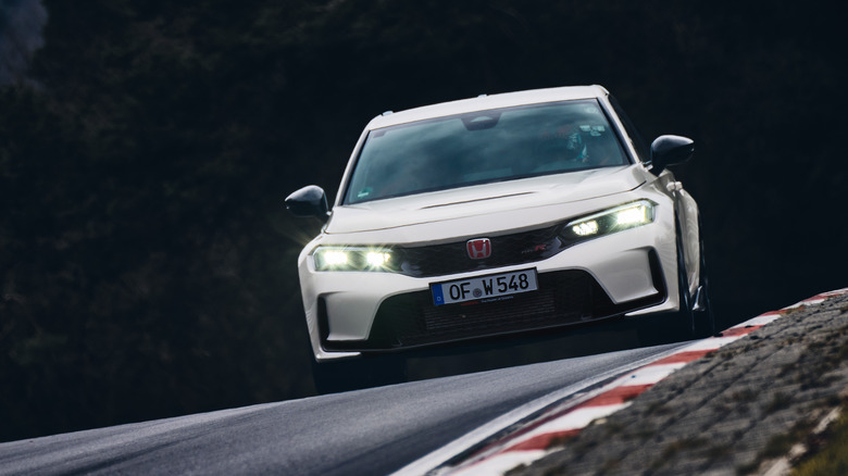 2023 Honda Civic Type R driving on Nurburgring