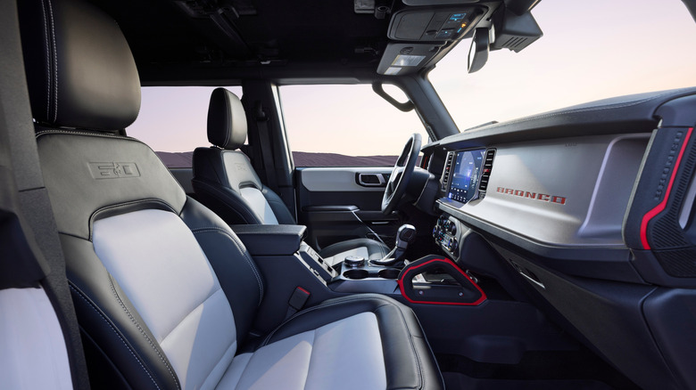 2026 Ford Bronco Anniversary Package interior from right-side front door