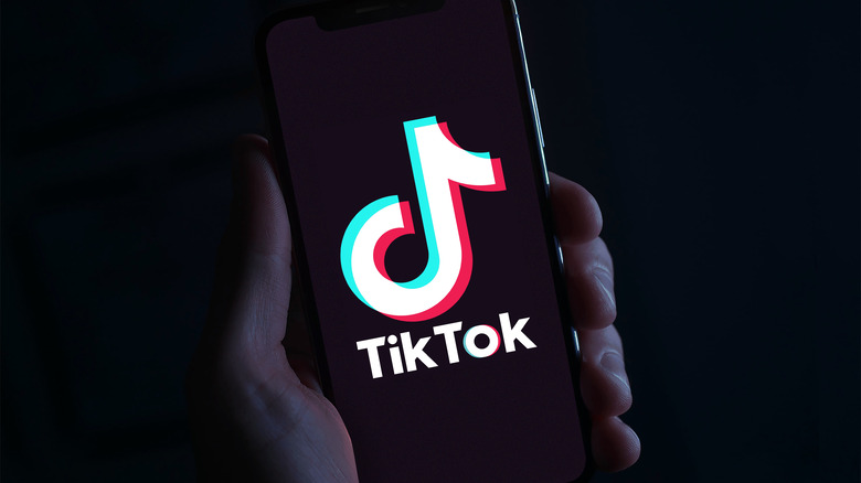 Phone with TikTok