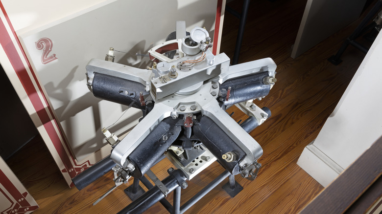 The Adams-Farwell rotary engine on display