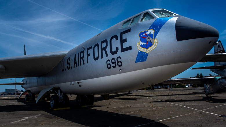 B-52 on runway