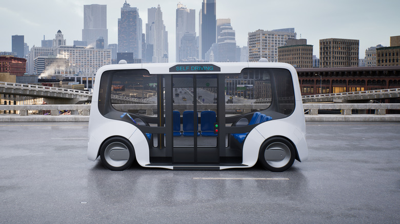 Fully autonomous vehicle driverless shuttle