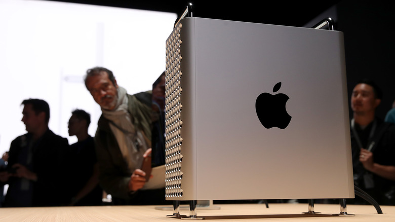 The current-gen Mac Pro with an Intel processor inside.