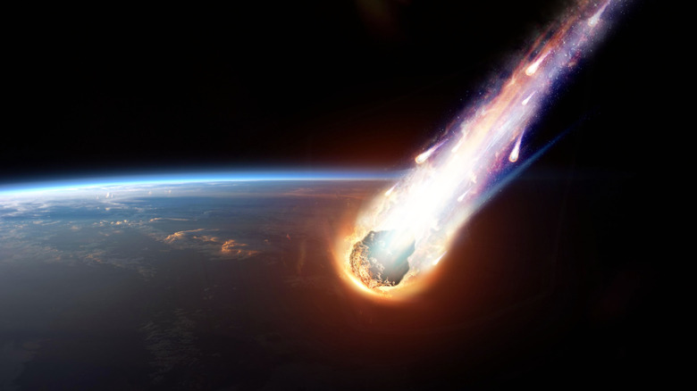 a comet hurling toward Earth