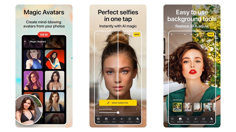 Lensa images from Google Play