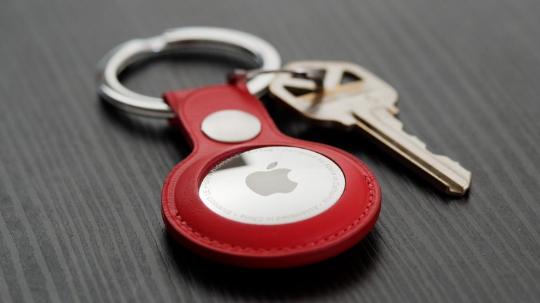 apple airtag on keychain