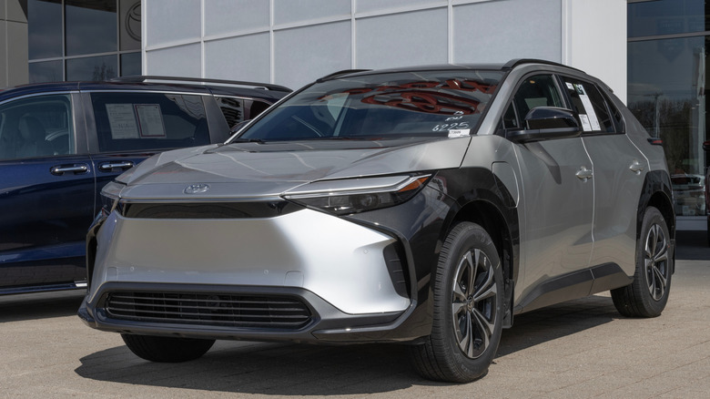 Silver Toyota bZ4X