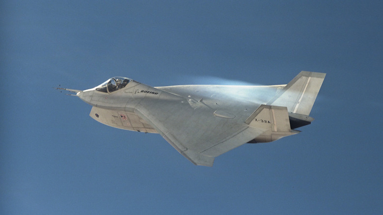 The Boeing X-32 on a test flight