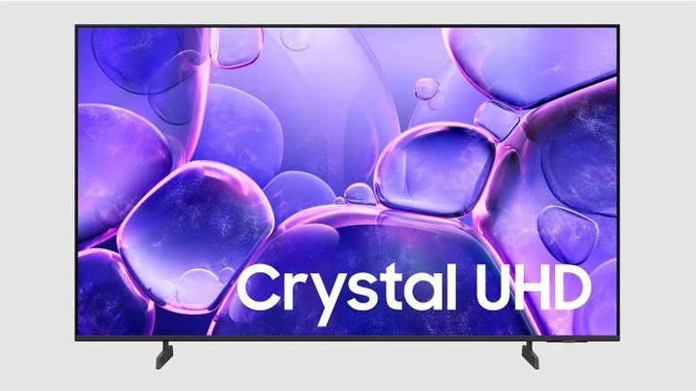TV wallpaper showing purple and blue bubbles