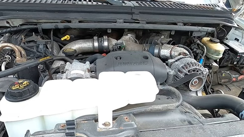 7.3l power stroke engine bay