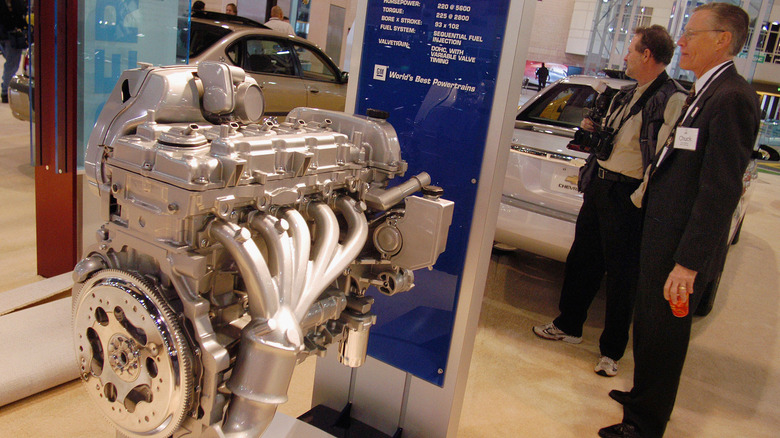 Vortec engine on display