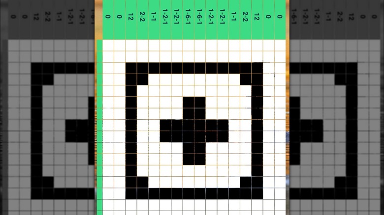 a nonogram puzzle in Android 10 