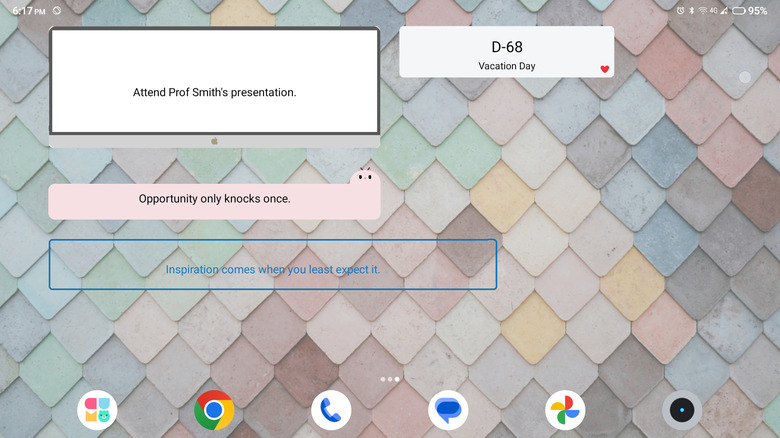 cute note android widgets