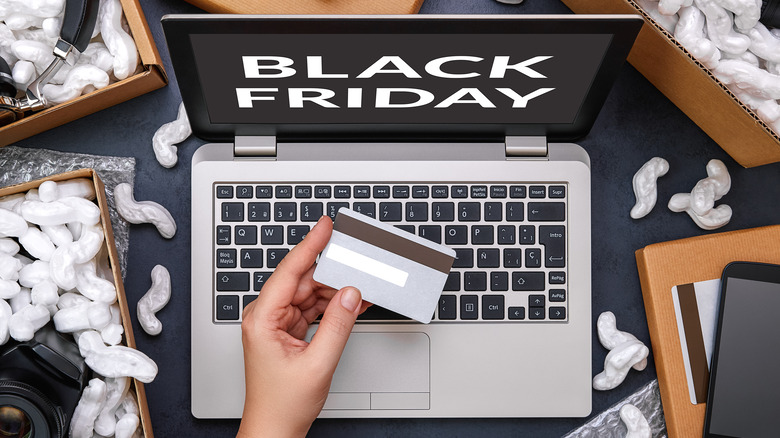 Black Friday on a laptop.