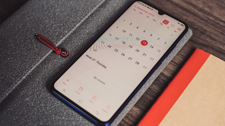 Android phone default calendar app