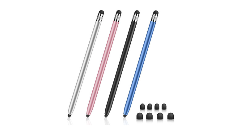 Colorful styluses for the iPad with replacement tips