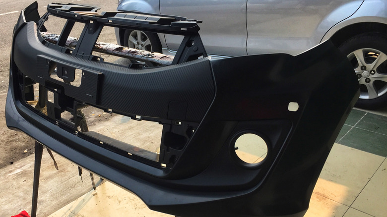Plastic car bumper