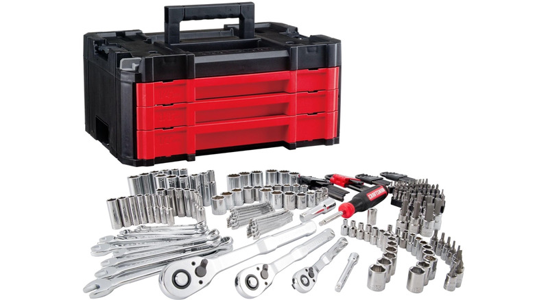 Craftsman Mechanic's tool set pictured against a white background