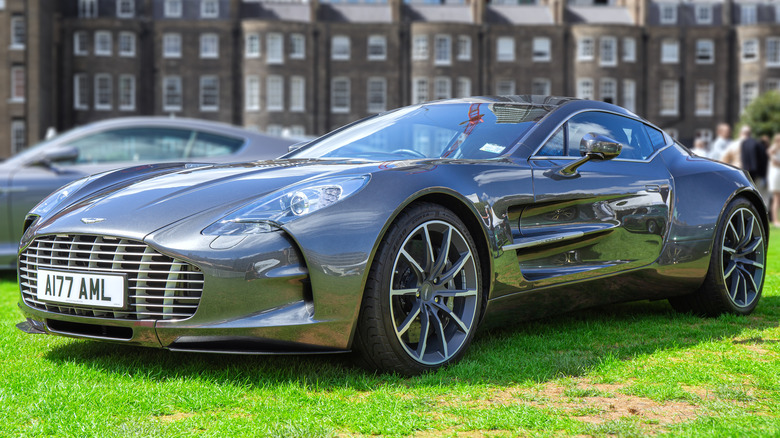 Aston Martin One-77 on display