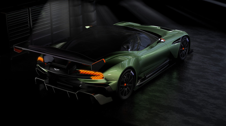 Aston Martin Vulcan rear 3/4 view