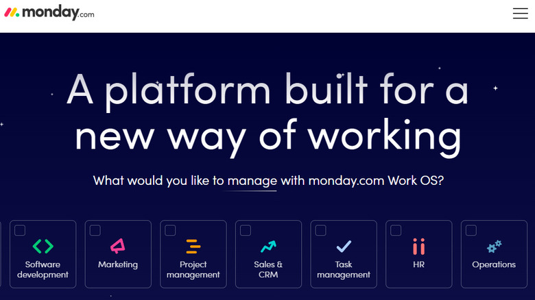 Monday.com website home page