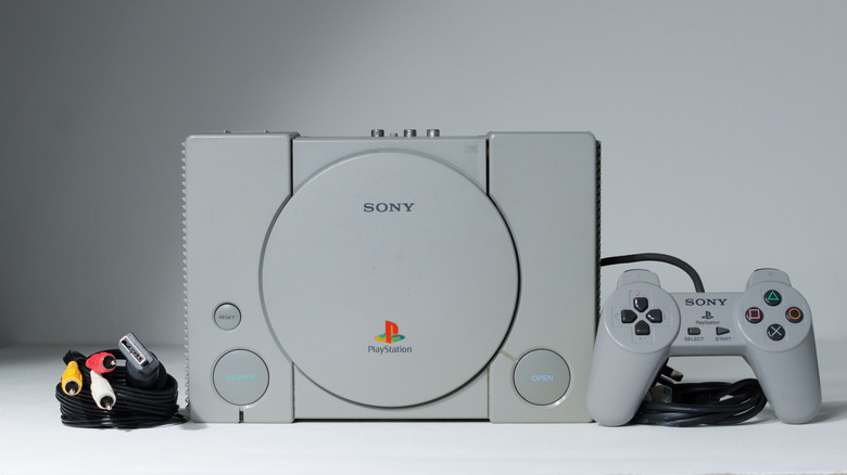 PlayStation 1 with one controller