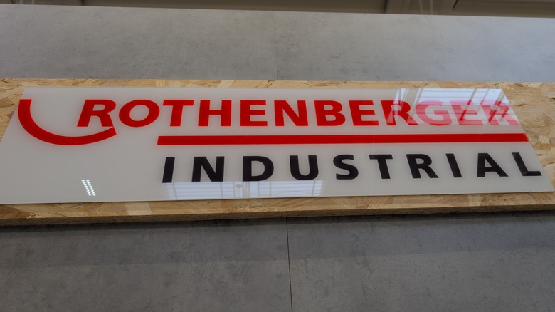 A sign for Rothenberger Industrial