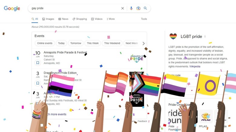 gay pride google search