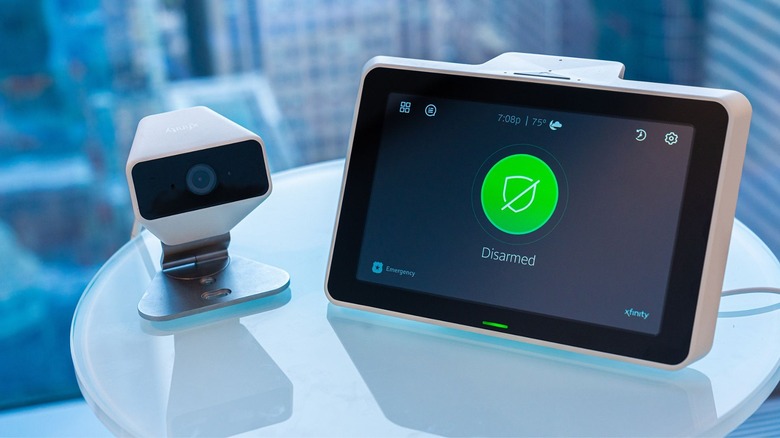 Xfinity Home security system on table