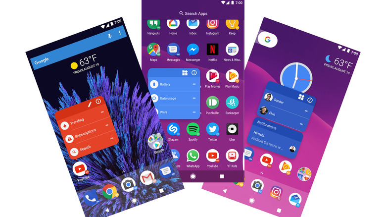 Action Launcher interface