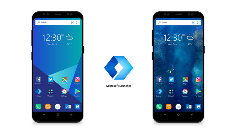 Microsoft Launcher interface