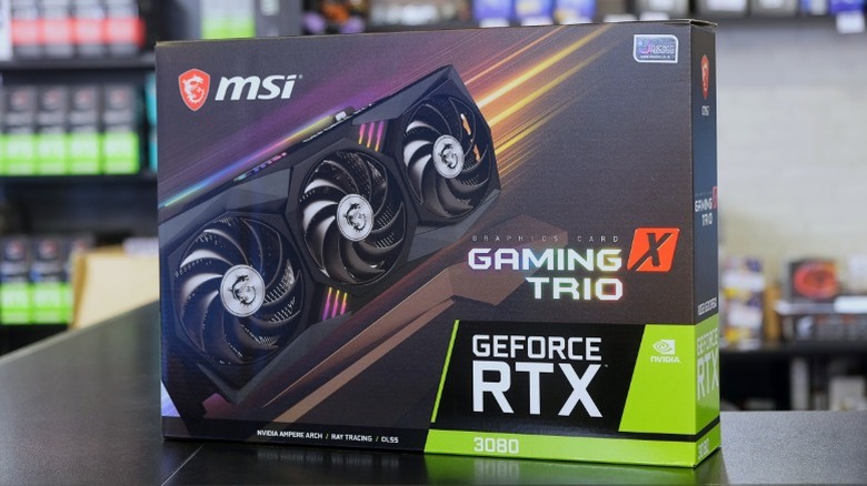 Product box of the RTX 3080